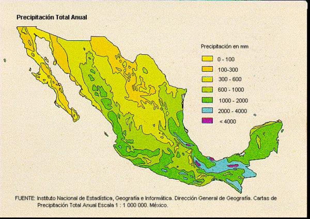 ამინდი რუკა მექსიკაში