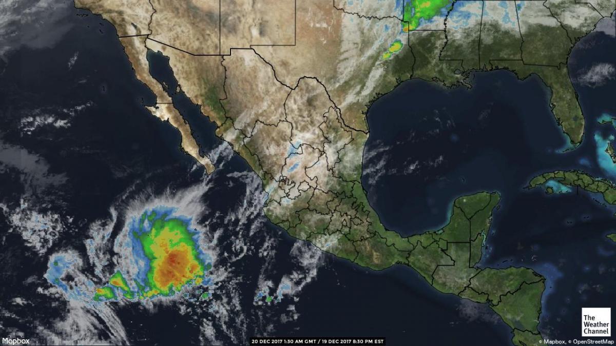 ამინდის radar map მექსიკაში