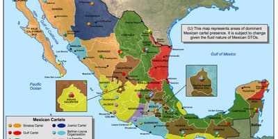მექსიკის cartel რუკა