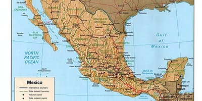 მექსიკაში ორიგინალური რუკა