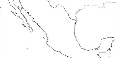 კონტურული რუკა მექსიკაში