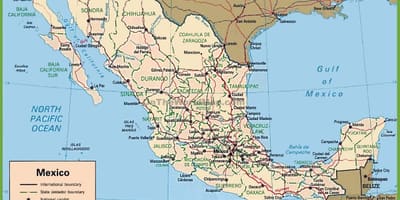 მექსიკაში რუკა