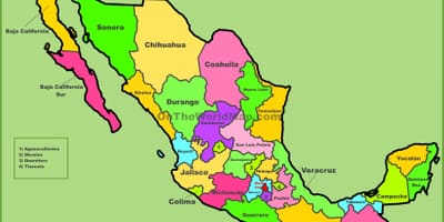 ქალაქი რუკაზე მექსიკაში