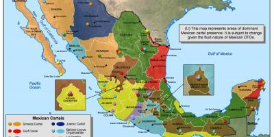 მექსიკის cartel რუკა