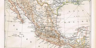 მექსიკაში ძველი რუკა